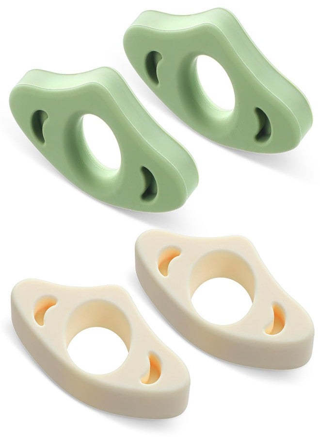 Gtziqa 4 Pcs Thumb Book Page Holder, 2 Size Soft Breathable Silicone Book Thumb Page Holders for Reading Books Holders Ring, Teacher Must Haves Books Accessories Book-Lovers Gifts (Small, Medium) - Image 1