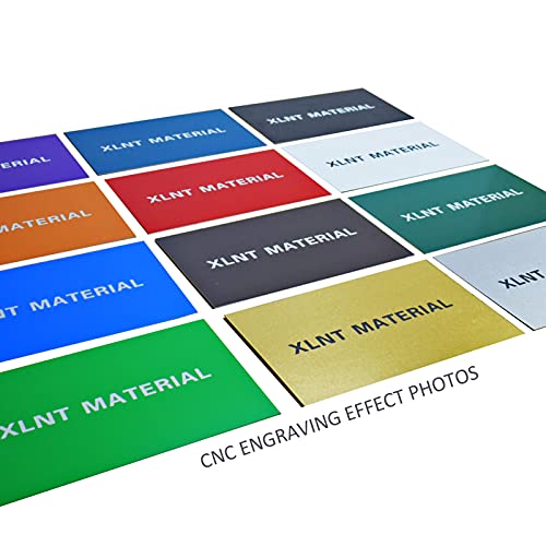 XLNT TECH Engraving Blank Materials Double Color Sheet (7" x 11“ x .040”, 12 Pieces & 12 Colors) 2-ply Plastic Sheet for Interior Signs, Badges. - Image 3