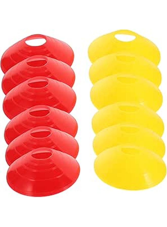 Multicolor Veemoon Training Marker Plates 12pc Sports Agility Sign - Image 1