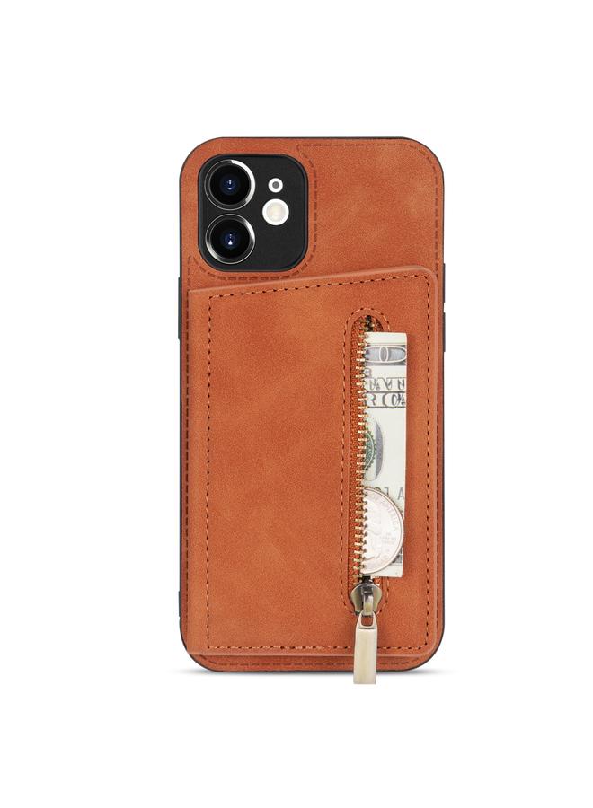 S-TOP Case For iPhone 12 mini Zipper Card Holder Phone Case - Image 2