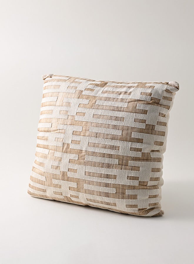 Boutique Blanche silk embroidered cushion - Image 1