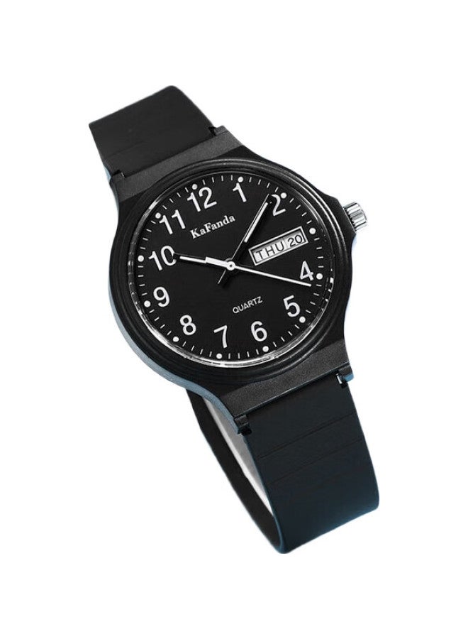 Yajia Quartz Watch Wristwatch Small Fresh Student Exam Civil Servant Study Watch [Standard Edition] - Image 1