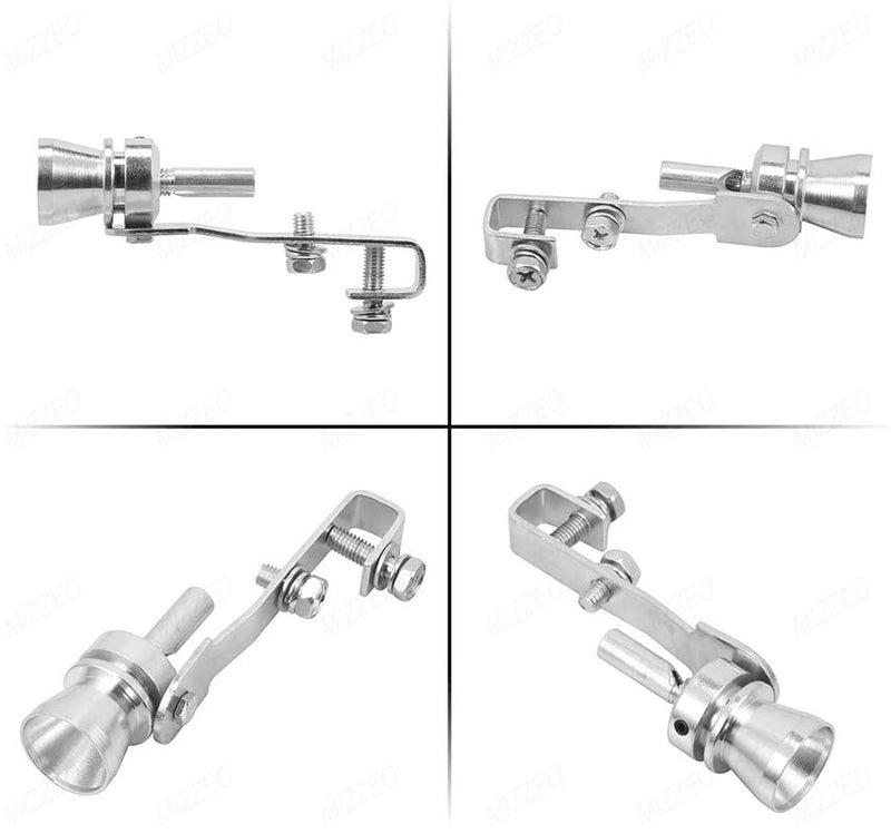 MIZZEO Universal Car | Exhaust Turbo Simulation | Whistle | Sound Pipe | Blow Valve Simulator | Whistler (Silver-M) Compatible with Maruti Suzuki Baleno (Type-I) 1999-2007 - Image 5