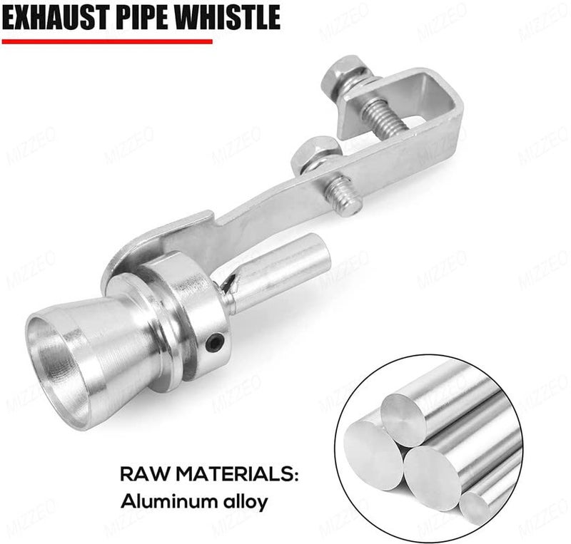 MIZZEO Universal Car | Exhaust Turbo Simulation | Whistle | Sound Pipe | Blow Valve Simulator | Whistler (Silver-M) Compatible with Maruti Suzuki Baleno (Type-I) 1999-2007 - Image 3