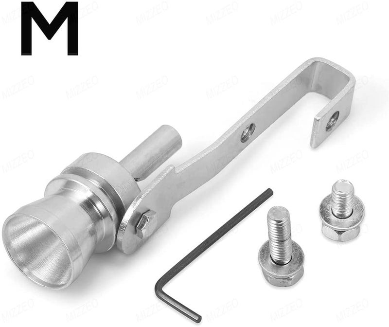 MIZZEO Universal Car | Exhaust Turbo Simulation | Whistle | Sound Pipe | Blow Valve Simulator | Whistler (Silver-M) Compatible with Maruti Suzuki Baleno (Type-I) 1999-2007 - Image 2