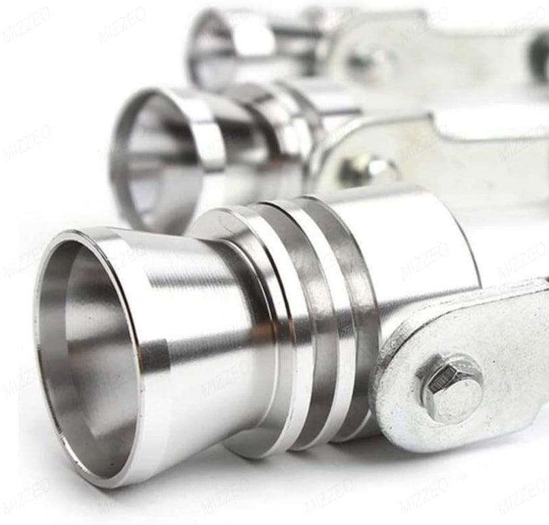 MIZZEO Universal Car | Exhaust Turbo Simulation | Whistle | Sound Pipe | Blow Valve Simulator | Whistler (Silver-M) Compatible with Maruti Suzuki Baleno (Type-I) 1999-2007 - Image 4