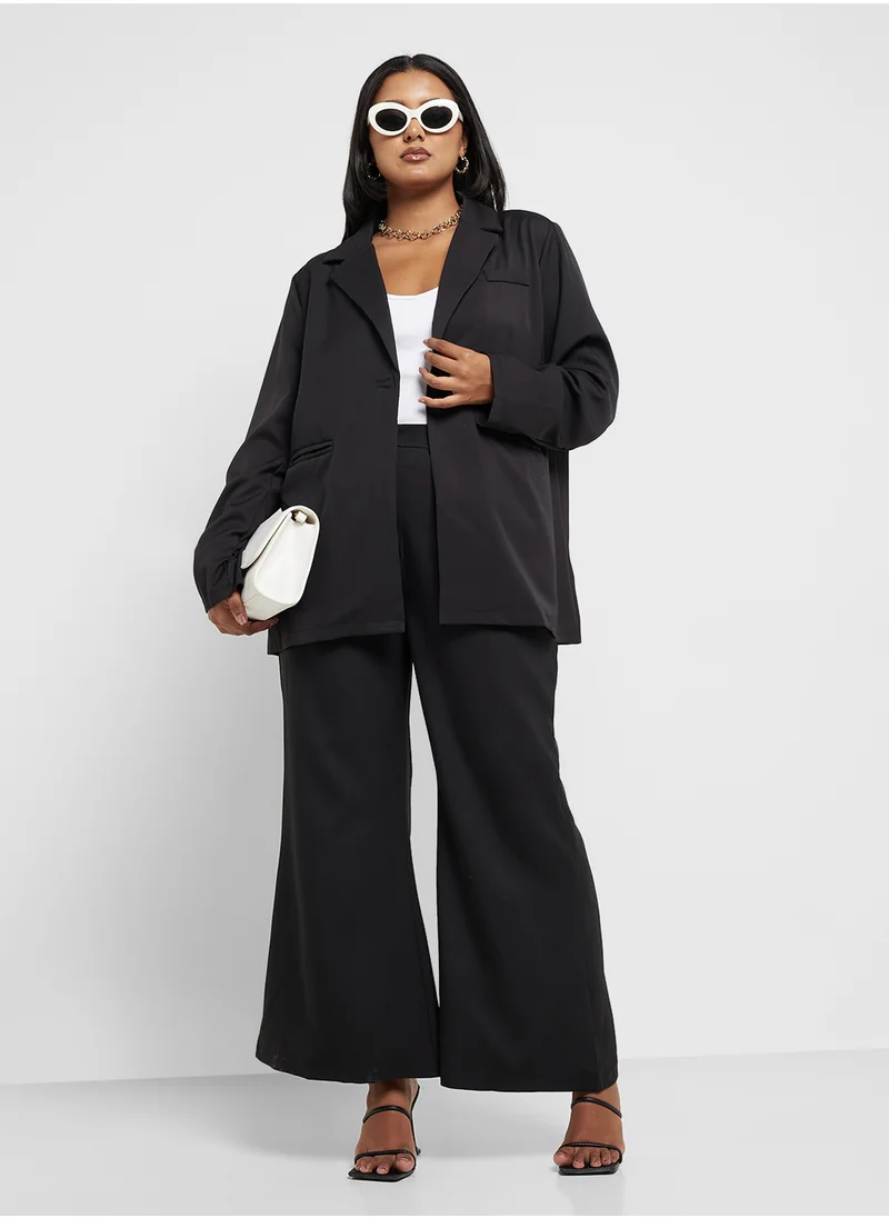 جينجر بلس Tailored Blazer & Pants Coord Set