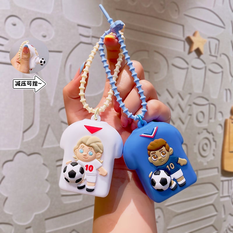 2026 World Cup Football Jersey Squeeze Toy Keychain Stress Relief Toy - Image 2