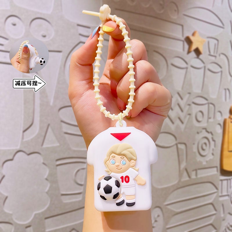2026 World Cup Football Jersey Squeeze Toy Keychain Stress Relief Toy - Image 1