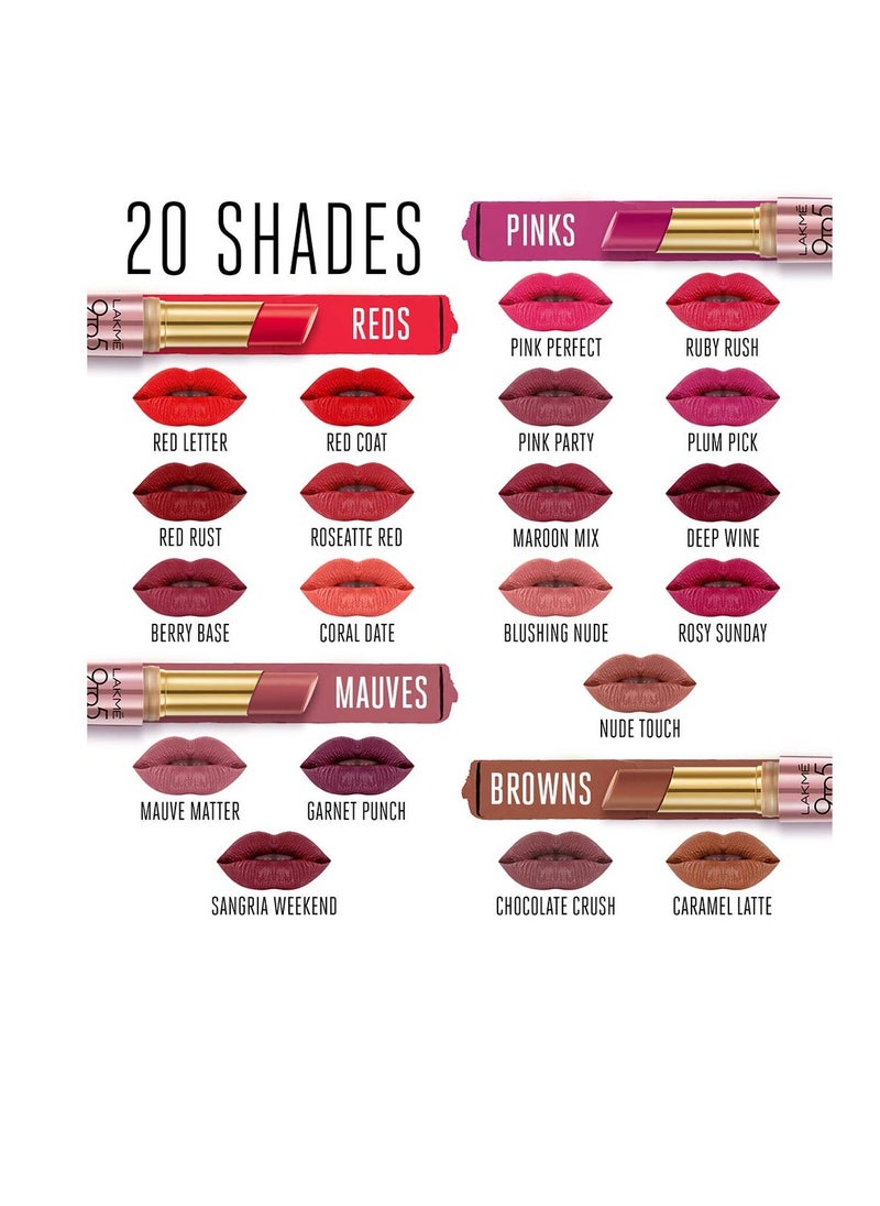 LAKME LAKMÉ 9TO5 Primer Matte Lip Color Rose Day 3.6 g  - Image 3