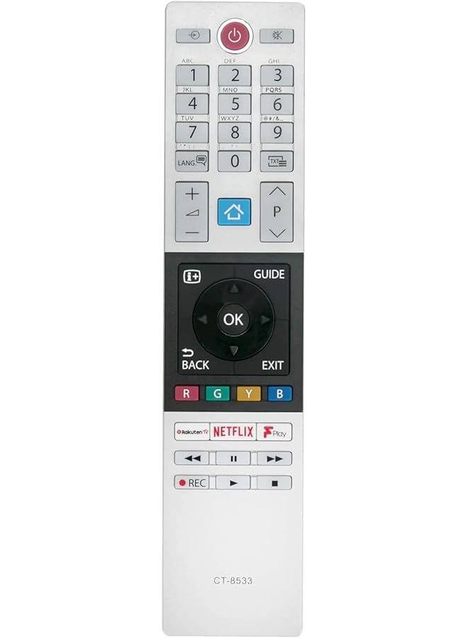 Ct 8533 Replaced Remote Control Applicable For Toshiba Tv 43L3863Db 43T6863Db 43U5863Db 43U6863Db 43V5863Db 43V6863Db 48L2863Db 49L2863Db 49L3863Db 49T6863Db 32D3864Db 32L2863Db 32W3863Db