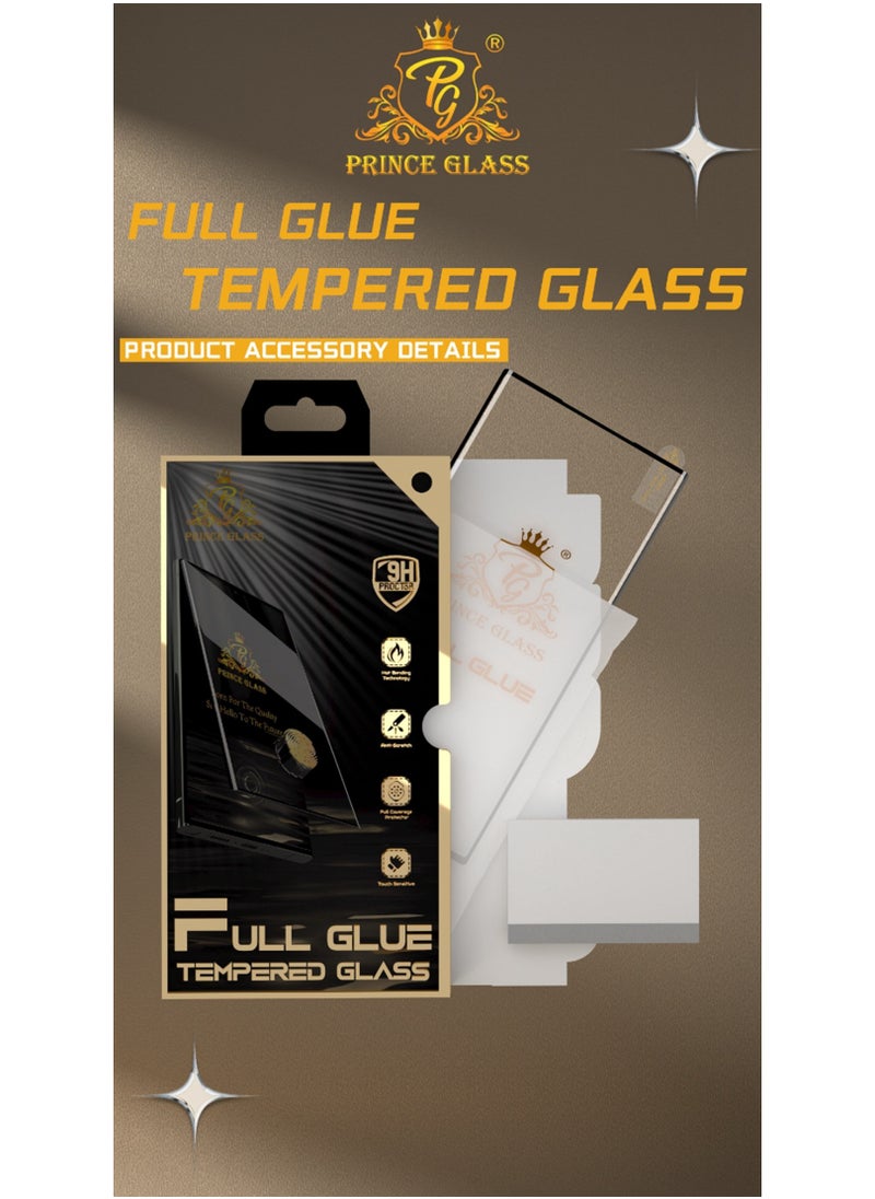 Generic - One Minute Prince Glass Screen Protector 2.5D Full Glue Full edge coverage Easy to install and remove for installation of another screen protector Comfortable texture Works well with fingerprint For Realme 12 Pro 5G/Realme 12 Pro Plus 5G - Image 1