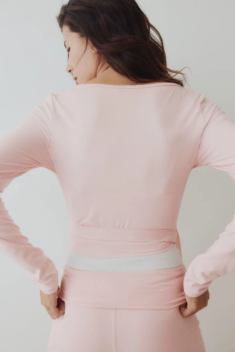 H&M  Brushed jersey wrap top for Women | Best Price UAE