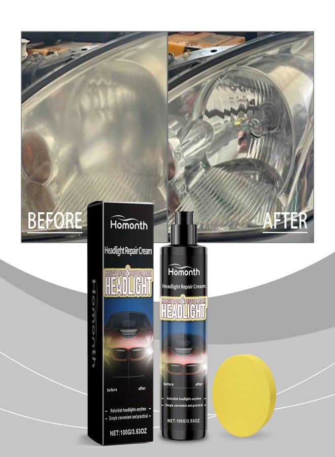 Car Headlight Repair Cream Anti Oxidation Brightening Scratch Repair For Car Light Maintenance For Car Care - Image 2