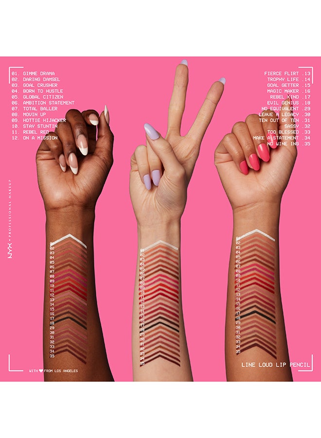 NYX PROFESSIONAL MAKEUP Line Loud Lip Liner - Sassy - Image 5