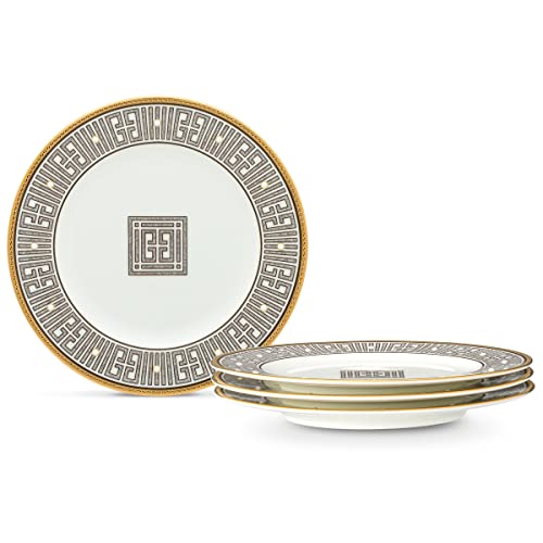 Noritake Infinity Bronze Bread & Butter/Appetizer Plate, 6 1/2", Set of 4 in Brown/White - Image 2