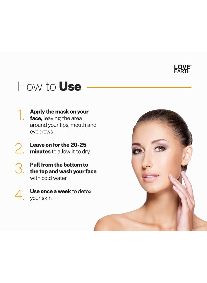 حب الارض قناع التقشير بالفحم مع الفحم المنشط وخلاصة النيم لإزالة حب الشباب والبثور والرؤوس البيضاء 50غم - Image 5