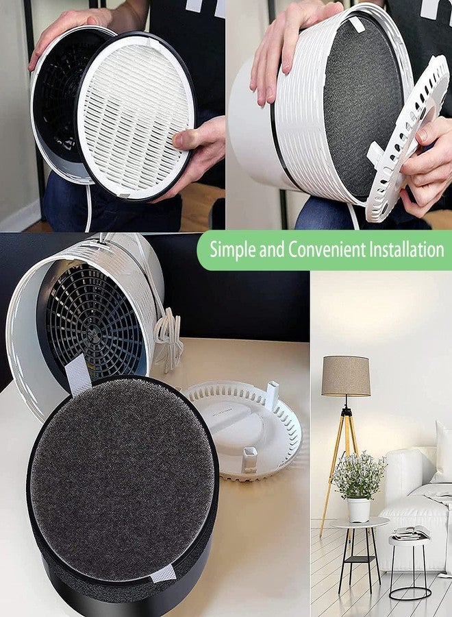 لوكويند فلاتر بديلة لجهاز LEVOIT LV-H132، متوافقة مع فلتر Laukowind LV-H132 المسبق المصنوع من النايلون 3 في 1، فلاتر كربون نشط عالية الكفاءة، رقم القطعة LV-H132-RF، عبوة من 4 قطع - Image 5