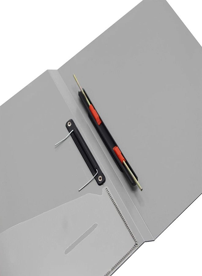 Shining Zon Cobra Spring File A4 Size Tough Durable Folder for Office documents and Certificate Plastic File in Black, Blue, Grey (Pack of 4) - Image 5