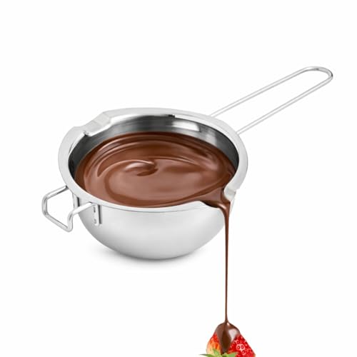Mrs. Anderson's Baking Mrs Andersons Baking Chocolate Melting Pot with Pour Spouts Heavyweight Stainless Steel 25Cup Capacity - Image 1