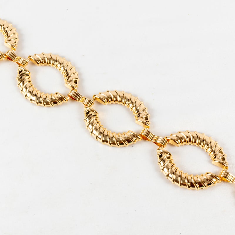 The Black Pearl Accessories Golden Metal Waist Belt For Her - Image 3