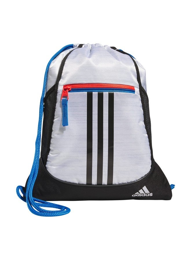 Adidas حقيبة ستيك باك أليانس II ثنائية اللون أبيض شفاف أونيكس أزرق ملكي ساطع أسود - Image 1
