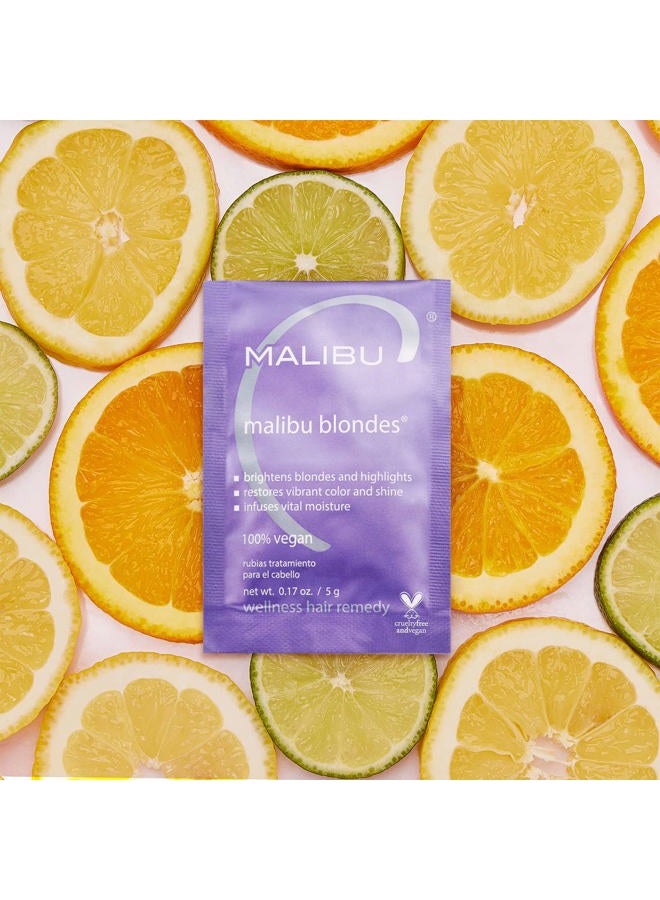 Malibu C Blondes Wellness Remedy - Removes Discoloration from Bleached, Highlighted or Natural Blonde Hair + Restores Vibrance and Shine with Vitamin C Complex (1 Packet) - Image 2