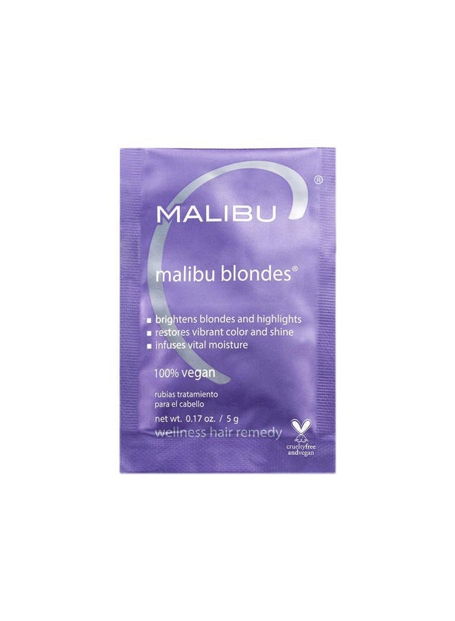 Malibu C Blondes Wellness Remedy - Removes Discoloration from Bleached, Highlighted or Natural Blonde Hair + Restores Vibrance and Shine with Vitamin C Complex (1 Packet) - Image 1