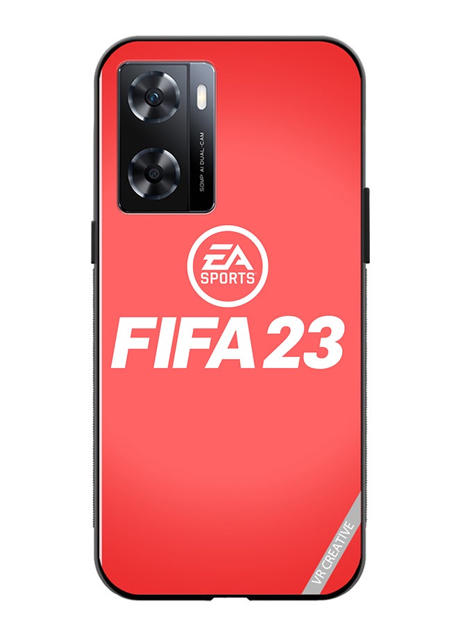 VR CREATIVE Protective Case Cover For Oppo A57/A77s Fifa 23 Red Ea Design Multicolour - Image 1