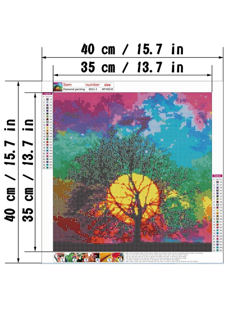DIY 5D Diamond Painting by Number Kits for Adults, Cross Stitch Crystal Rhinestone Embroidery Pictures Arts Craft for Home Wall Decor Gift, Full Drill Crystal Rhinestone Embroidery tion - Image 2