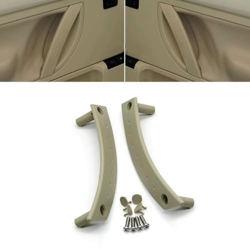 Goodithy 2PCS Door Pull Handle Covers for Volkswagen VW Beetle Interior LeftRight Door Handle Panel Set Trim Replacement 19982010 1C0867171A1C0867172A Beige - Image 1