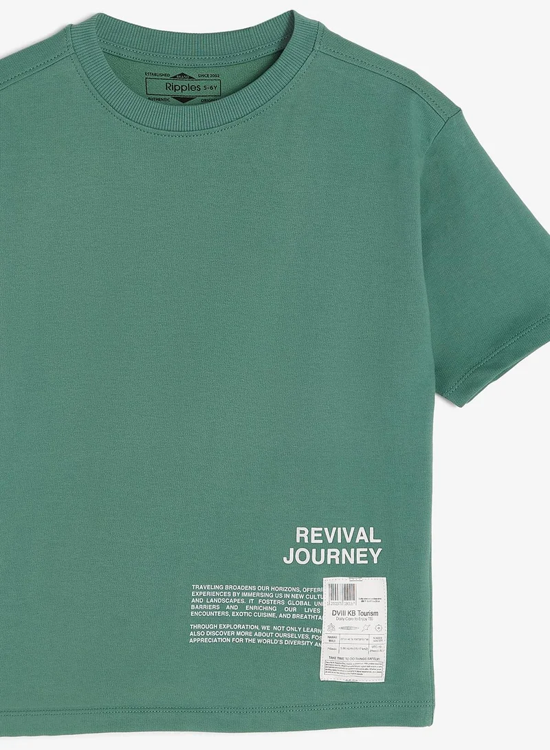 Ripples Boys Drop Shoulder T-shirt & Shorts Set