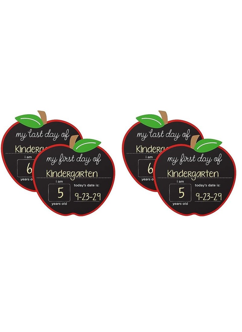 pearhead Pearhead First and Last Day of School Reversible Chalkboard Reusable Photo Sharing Prop with Chalk Celebrate School Memories and Milestones Pack of 2  - Image 1