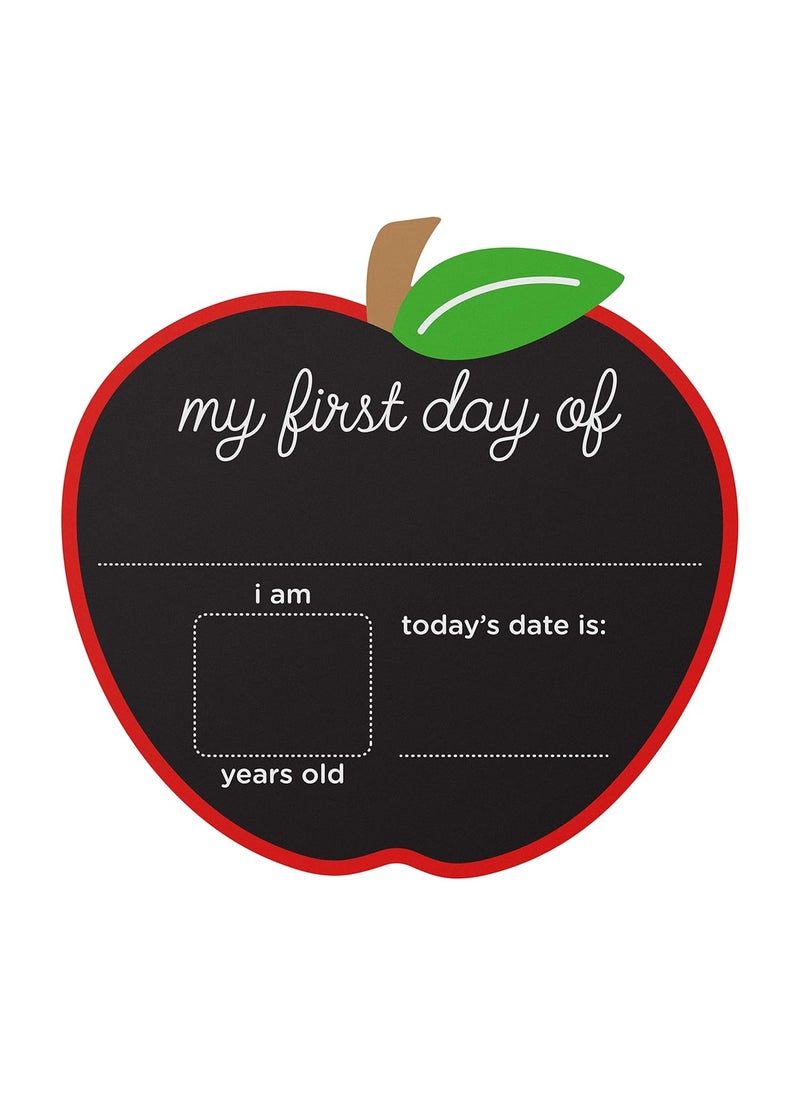 pearhead Pearhead First and Last Day of School Reversible Chalkboard Reusable Photo Sharing Prop with Chalk Celebrate School Memories and Milestones Pack of 2  - Image 3