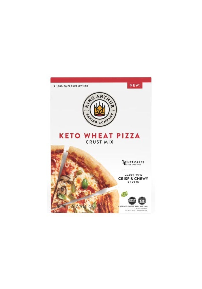 king_arthur King Arthur Keto Pizza Crust Mix Low Carb Delight with 1g Net Carbs per Serving  Easy to Make Crisp  Chewy 1025 oz Mix for Two 12 in Crusts  Perfect for Keto Pizza Lovers - Image 1