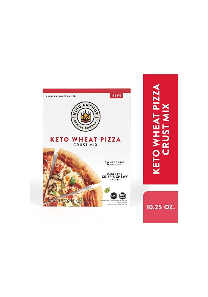 king_arthur King Arthur Keto Pizza Crust Mix Low Carb Delight with 1g Net Carbs per Serving  Easy to Make Crisp  Chewy 1025 oz Mix for Two 12 in Crusts  Perfect for Keto Pizza Lovers - Image 5