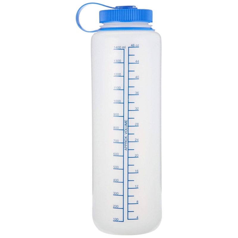 Nalgene HDPE Wide Mouth Water Bottle, Clear, 48 oz - Image 4