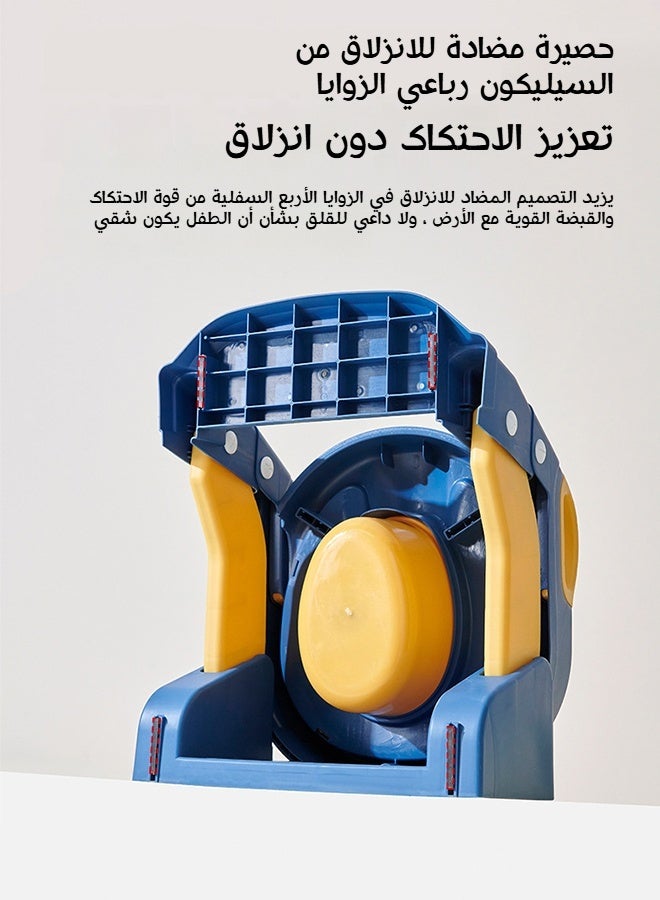 Aijmil Baby Potty, 3 In 1 Children's Ladder, Training Potty with Splash Protection and Cushion, Boys and Girls Potty (Gray) - Image 5