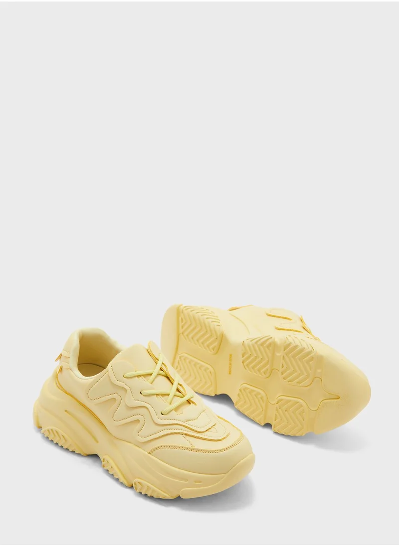 Ginger Zig Zag Pattern Chunky Sneaker