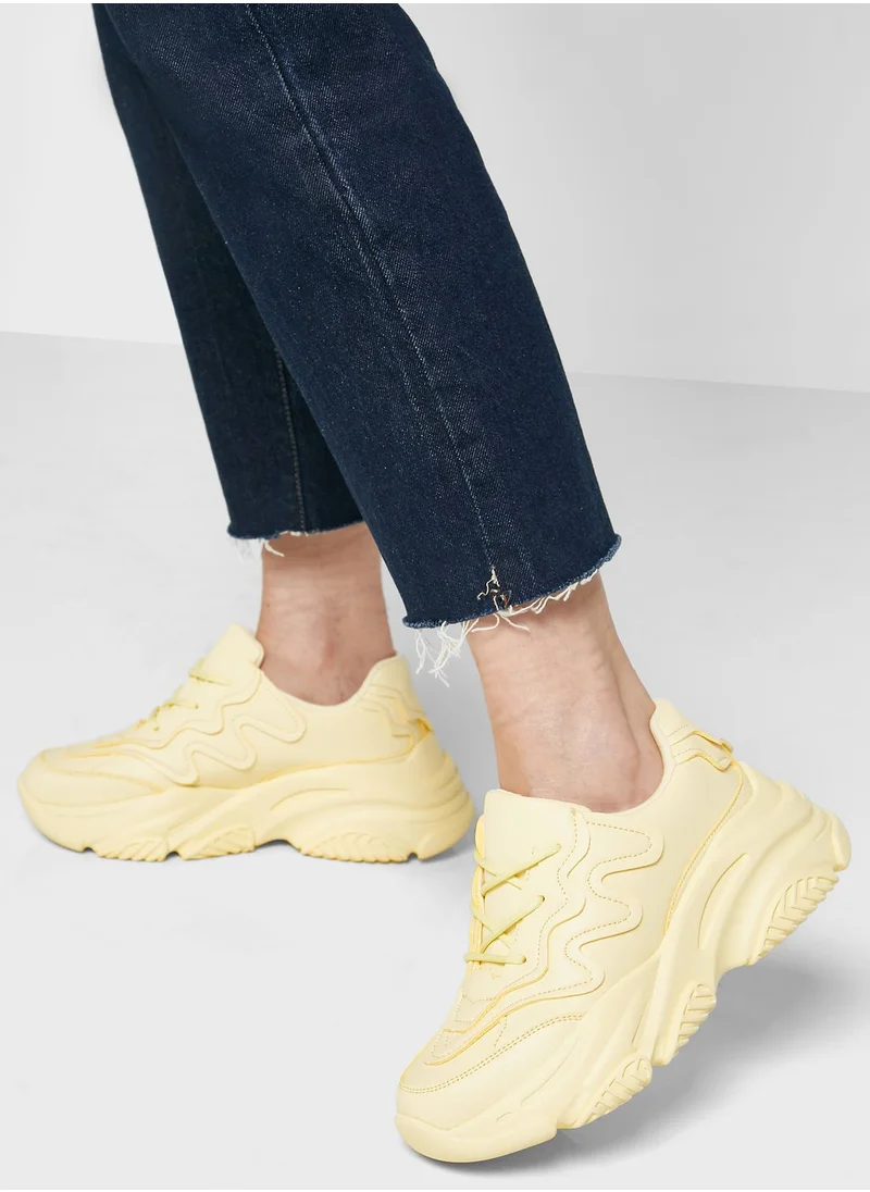 Ginger Zig Zag Pattern Chunky Sneaker