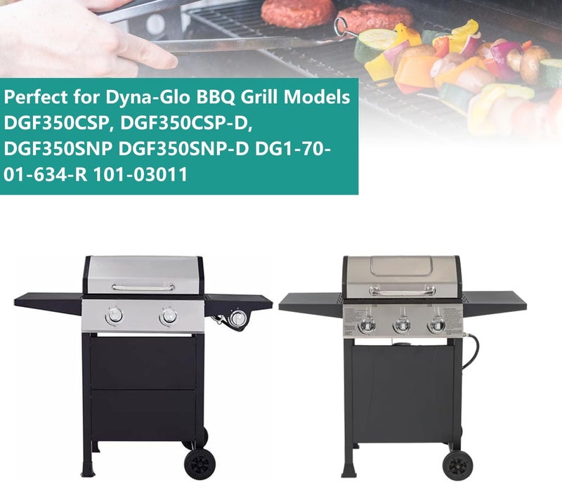EasiBBQ شبكة طهي من الحديد الزهر لموديلات أفران الشواء Dyna-Glo DGF350CSP، DGF350CSP-D، DGF350SNP، DGF350SNP-D، DG1-70-01-634-R، 101-03011 - Image 5