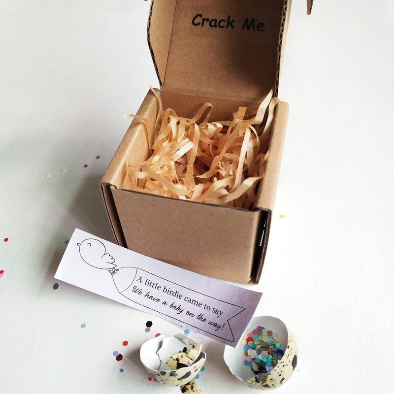 Quail Egg Pregnancy AnnouncementBaby AnnouncementGrandparents Pregnancy Reveal Gift