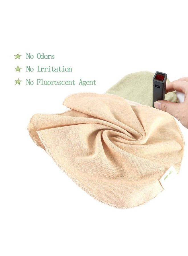 Lion Bear Reusable Colored Organics Baby Washcloths Soft Absorbent Organic Cotton Washable Saliva Towel Face Wipes Newborn Bath Face Towel Natural Baby Wipes For Sensitive Skin (Multicolor 5 Pack)  - Image 4