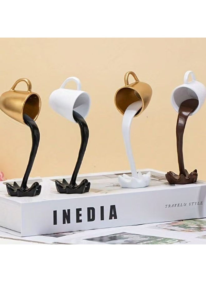Suspended Coffee Cup Resin Ornaments Home Ornaments Floating Coffee Cup Ornaments - Image 3