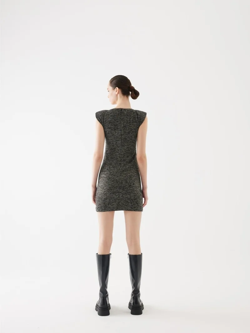جاستي Structured Tweed Mini Dress