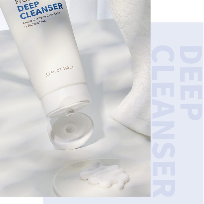 GASHINA STORY غسول عميق للعناية المسائية من غاشينا ستوري أتمى - 150 مل × 2 عبوة، رغوة للوجه، غسول للوجه - Image 4