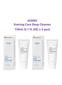 ATOMY ATOMY Evening Care Deep Cleanser - 150ml x 2 pack, Facial Foam, Face Wash  - Image 2