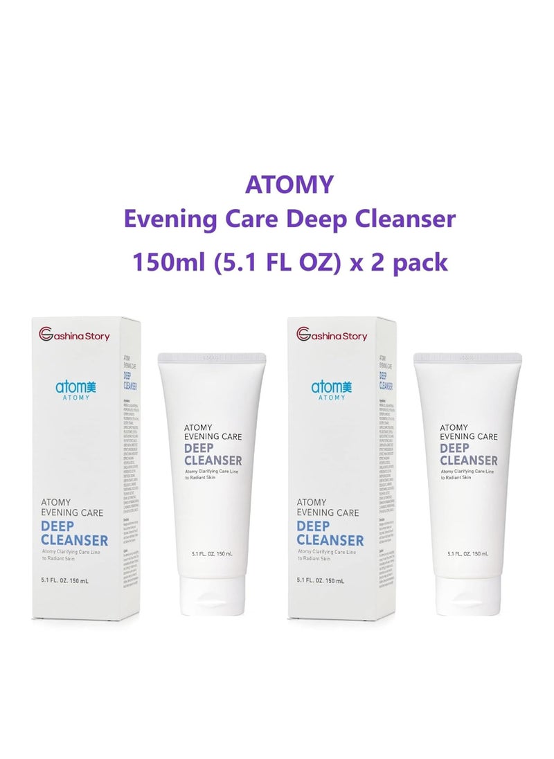 ATOMY - ATOMY Evening Care Deep Cleanser - 150ml x 2 pack, Facial Foam, Face Wash - Image 1
