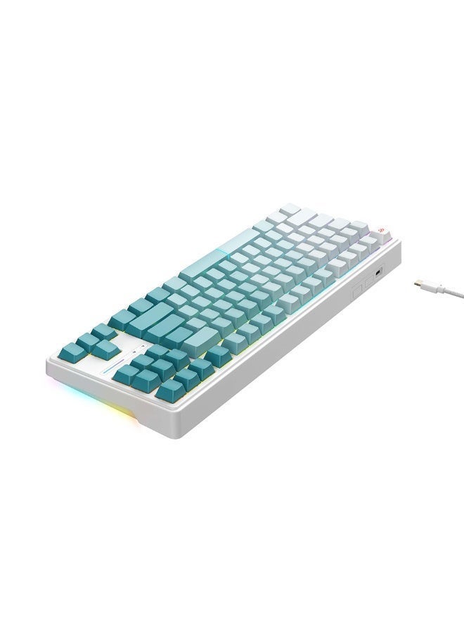 جايمنغ HAVIT KB901L MECHANICAL KEYBOARD RED SWITCH RGB White And Green | KB901L - Image 2