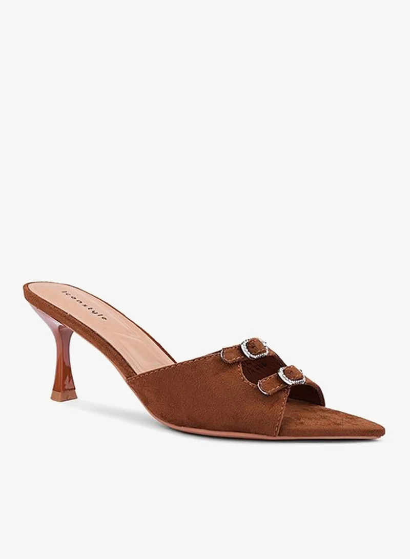 IconStyle Suede Classic & Elegant Heel Slipper